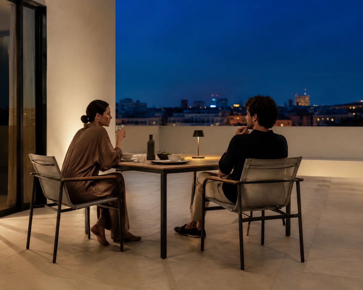 Stay for dinner.